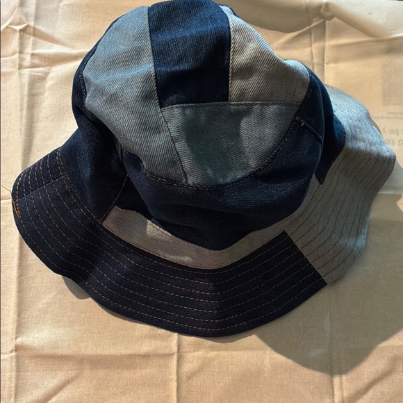 Hello Tree Patchwork Denim Bucket Hat - Picture 2 of 9